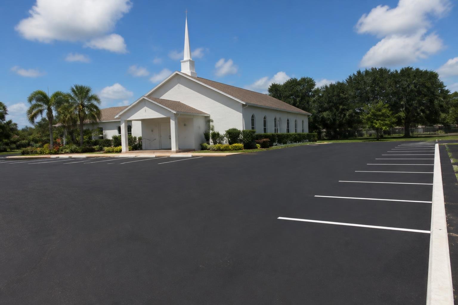 Church Asphalt Paving services by South Florida Paving Inc.